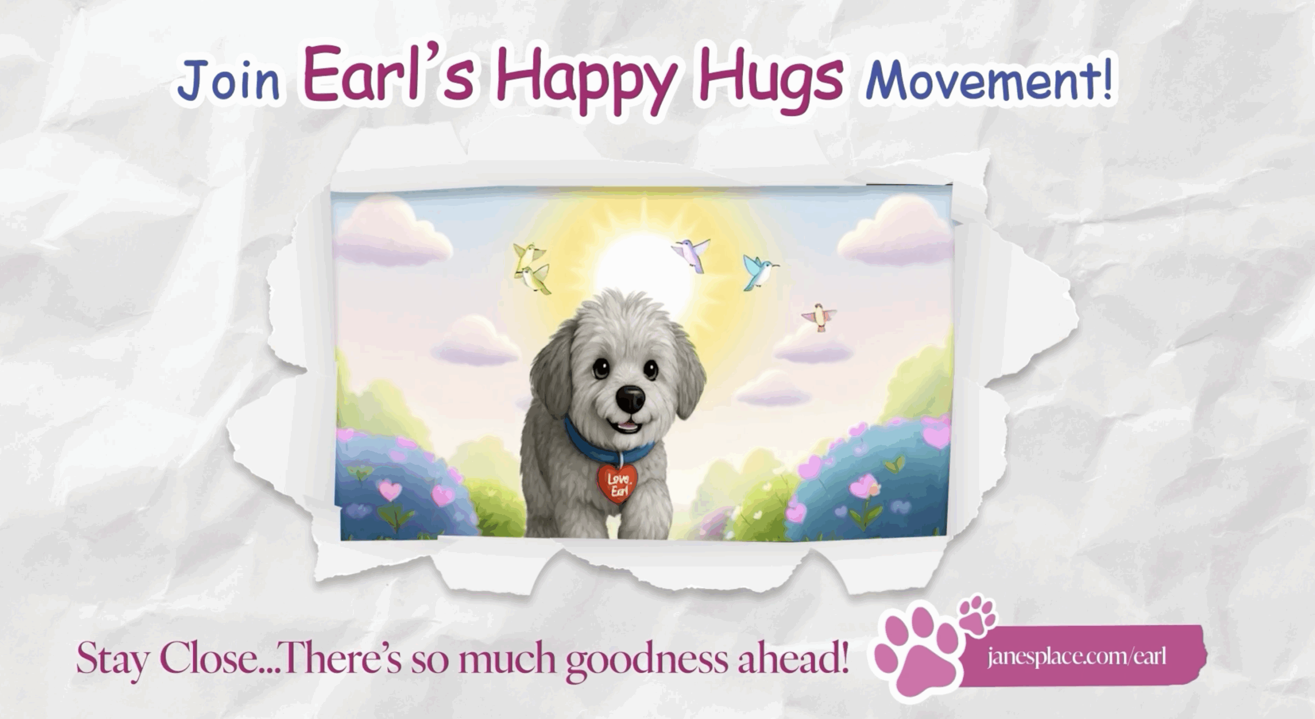 Join Earl's happy hugs movement