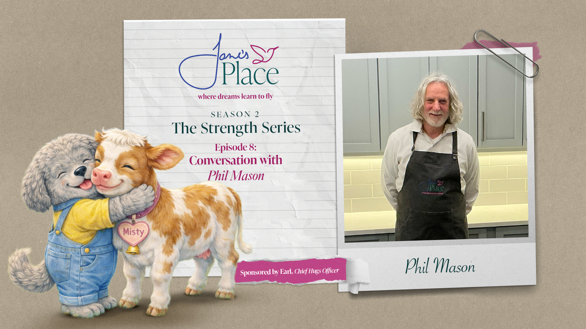 thumbnail for episode with Phil Mason, sponsored by Earl, Chief Hugs Officer